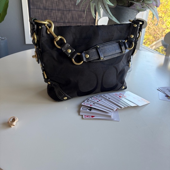 Coach Carly Signature Hobo Bag with Y2K charm - Picture 9 of 13